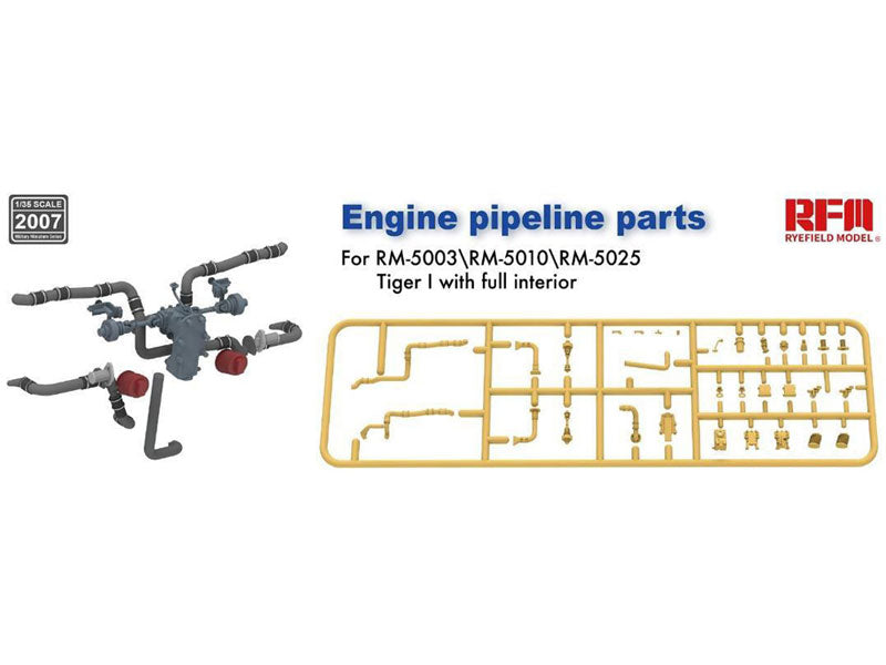 1/35 Upgrade for RFM 5003/5025 Engine Pipeline Parts for Tiger I - Hobby Sense