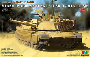 1/35 M1A2 SEP Abrams Tusk I/Tusk II/M1A1 Tusk 3 in 1 - Hobby Sense