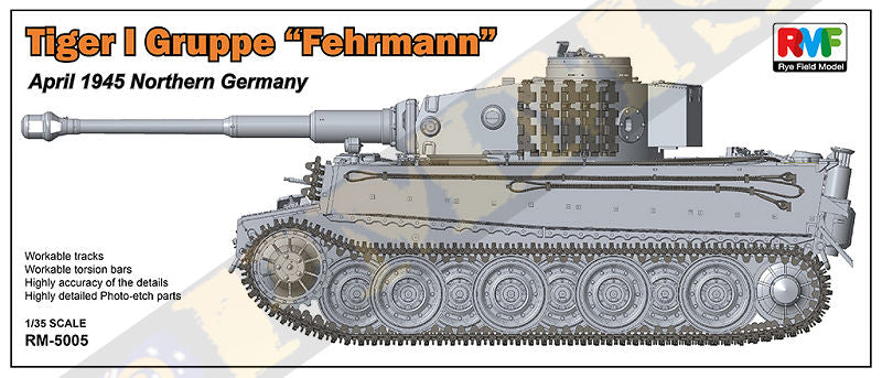 1/35 Tiger I Gruppe Fehrmann - Apr.1945 North Germany - Hobby Sense