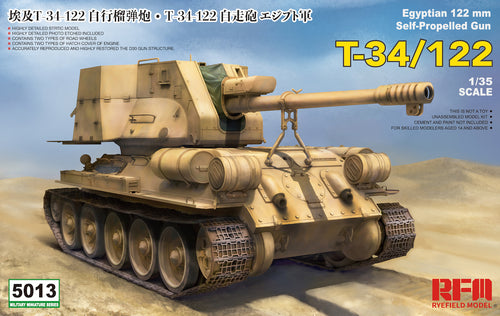 1/35 T34/122 Egyptian 122 mm Self Propelled Gun - Hobby Sense