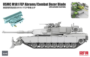 1/35 USMC M1A1 FEP Abrams/Combat Dozer Blade w/workable track links - Hobby Sense