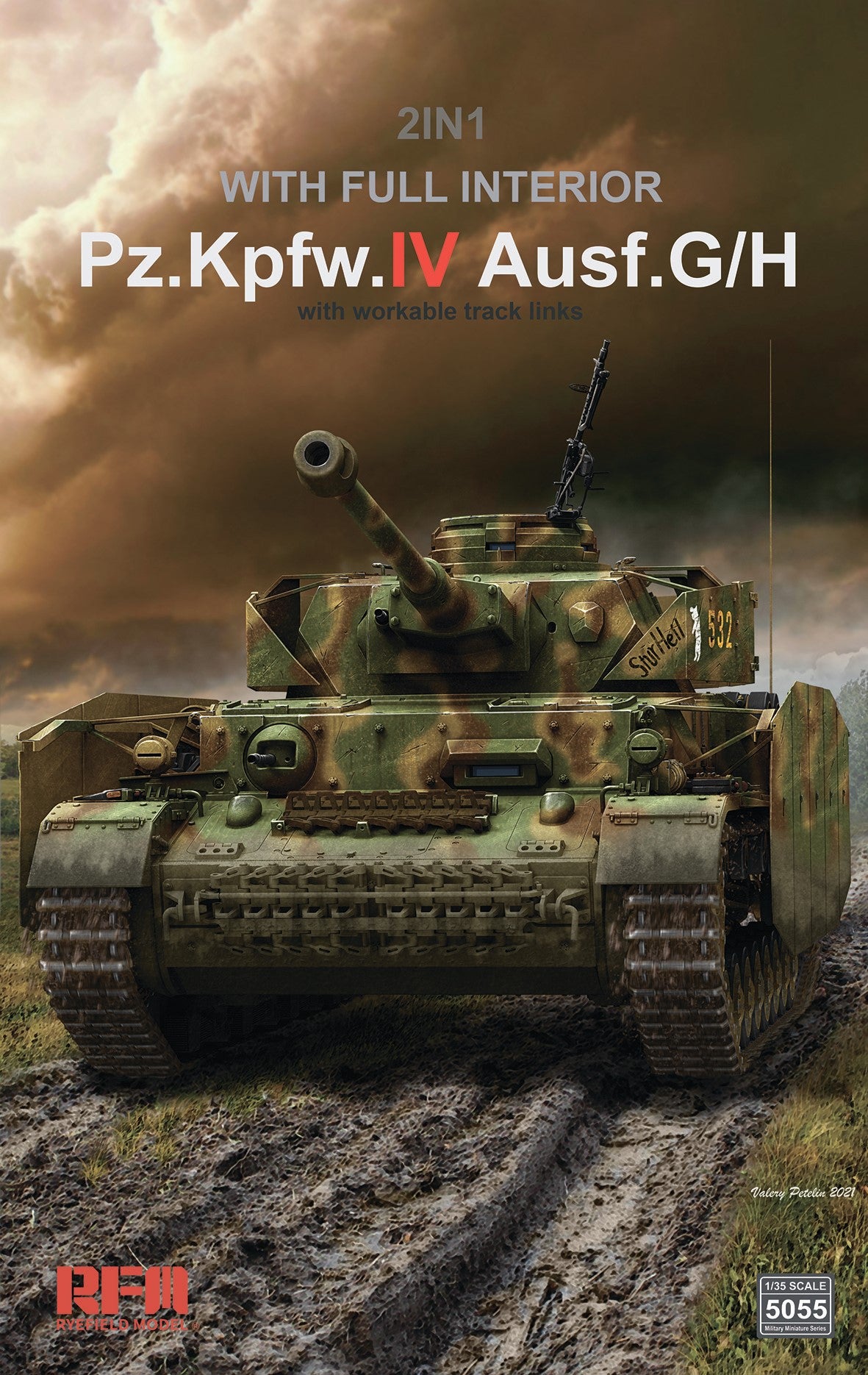 1/35 Pz.kpfw.IV Ausf.G/H 2in1 w/full interior - Hobby Sense