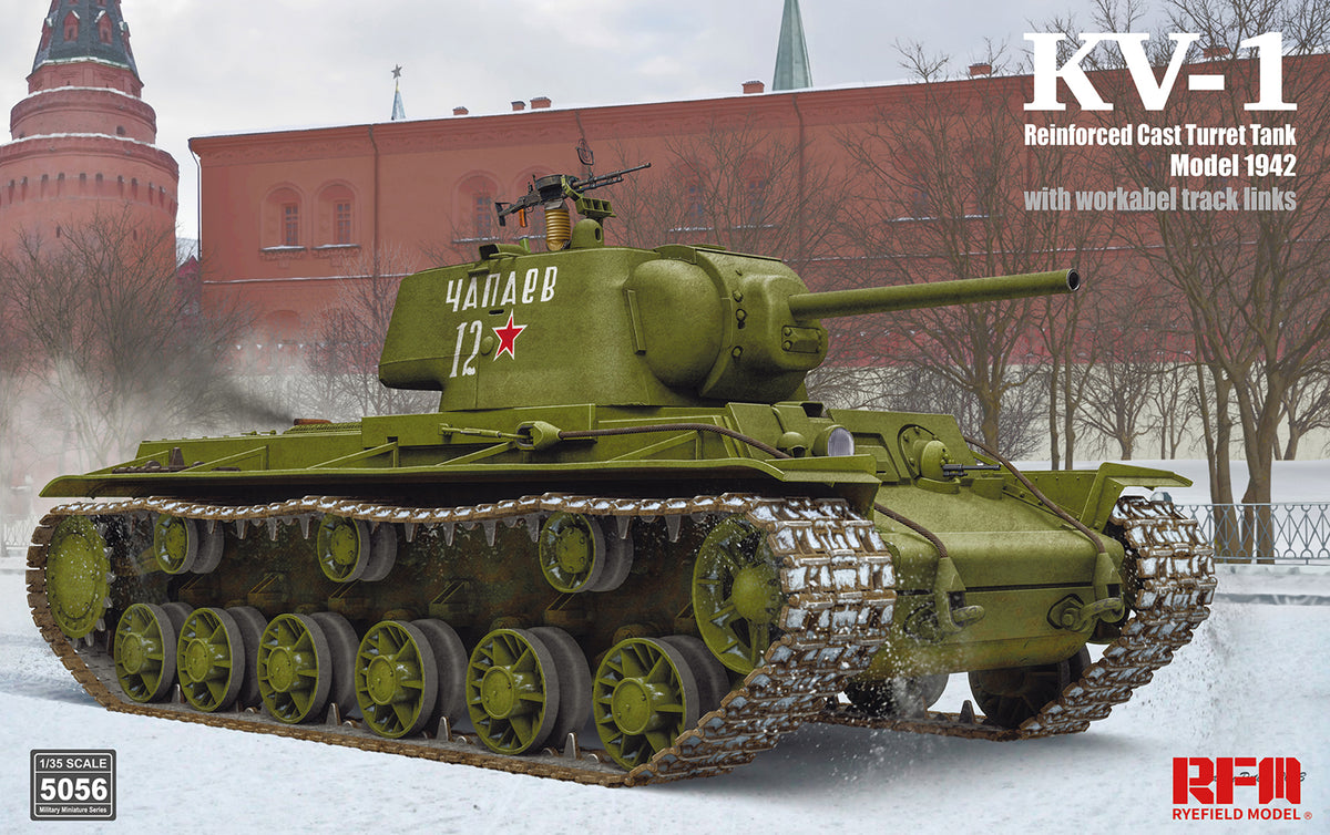 1/35 KV1 Reinforced Cast Turret mod.1942 w/workable track links - Hobby Sense