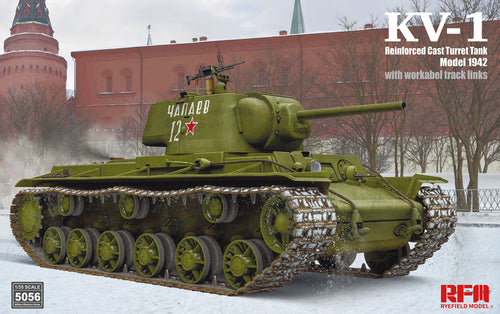 1/35 KV1 Reinforced Cast Turret mod.1942 w/workable track links - Hobby Sense