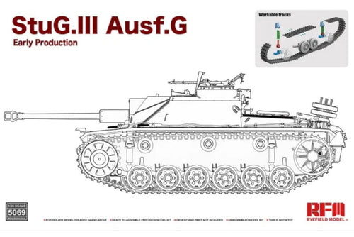 1/35 StuG.III Ausf.G Early Production w/workable track links - Hobby Sense