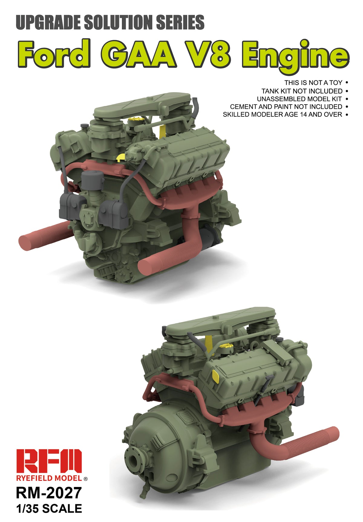 1/35 Ford GAA V8 Engine - Hobby Sense