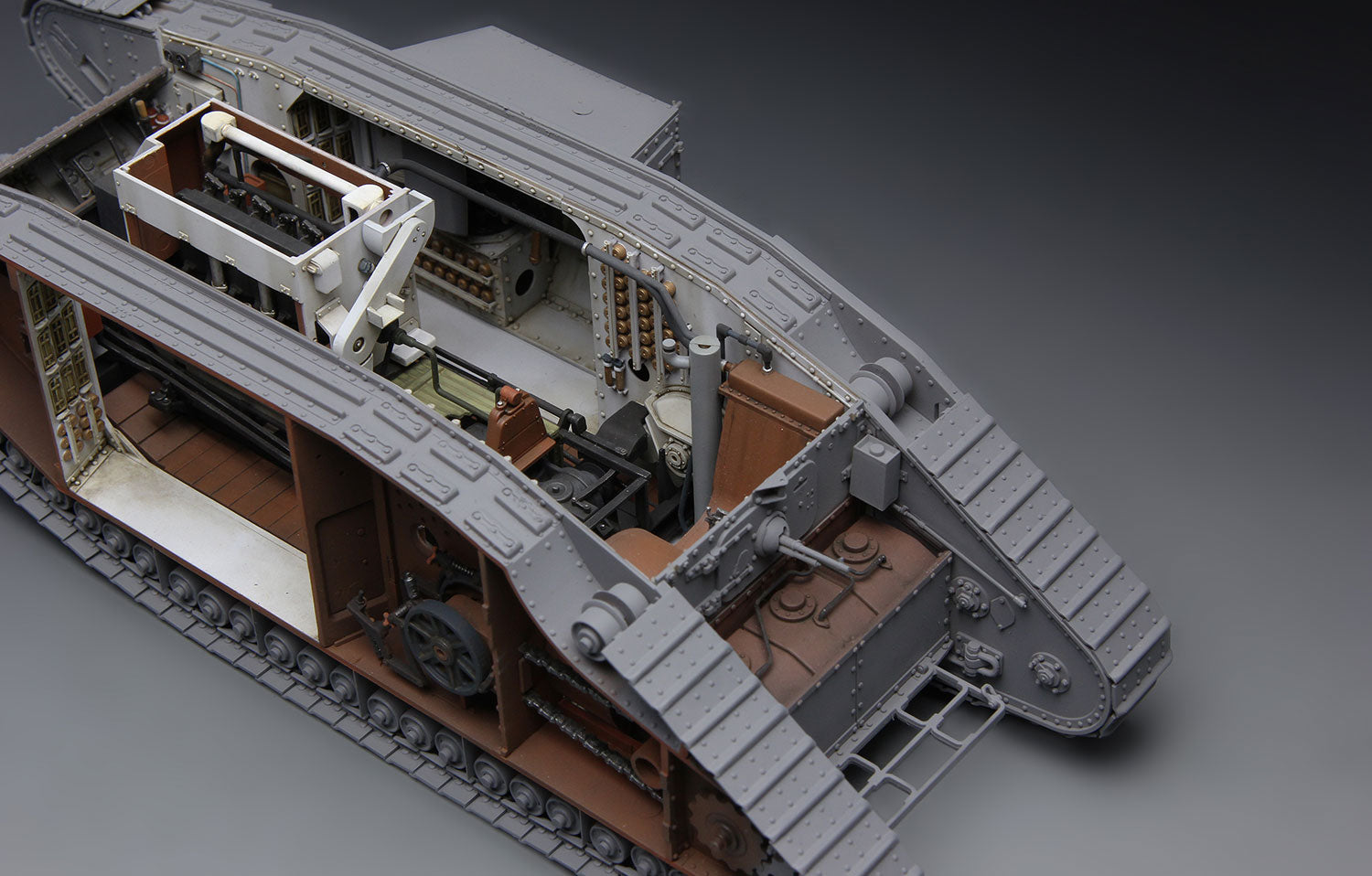 1/35 British Heavy Tank MK.V Male, full interior kit - Hobby Sense