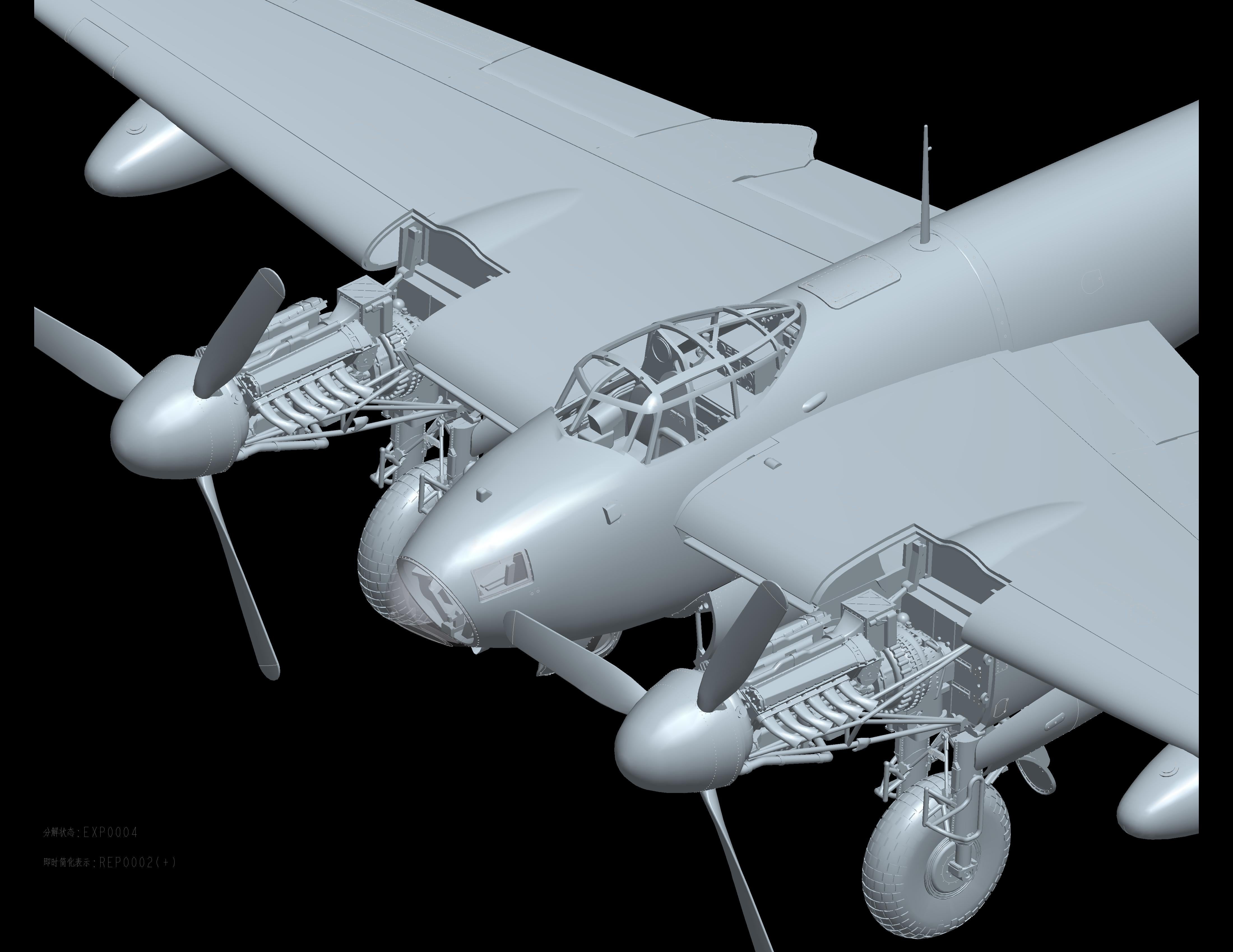 1/32 de Havilland Mosquito B Mk.IX/Mk.XVI - Hobby Sense