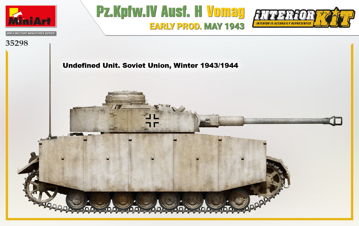 1/35 Pz.Kpfw.IV Ausf. H Vomag. Early Production May 1943 Interior Kit - Hobby Sense