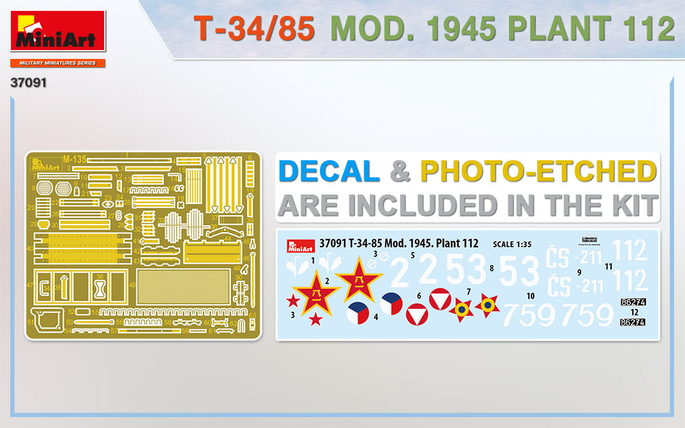 1/35 T34/85 Mod. 1945 Plant 112 - Hobby Sense