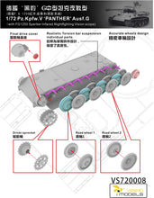 1/72 Pz.Kpfw.V Panther Ausf.G w/FG1250 Sperber Infared Nightfighting Vision scope - Hobby Sense