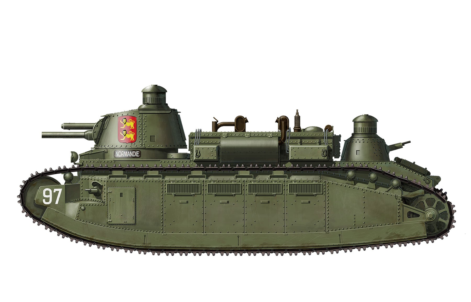 1/35 Char 2C French Super Heavy Tank - Hobby Sense