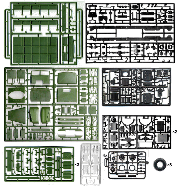 1/35 KrAZ-214B Soviet military truck - Hobby Sense