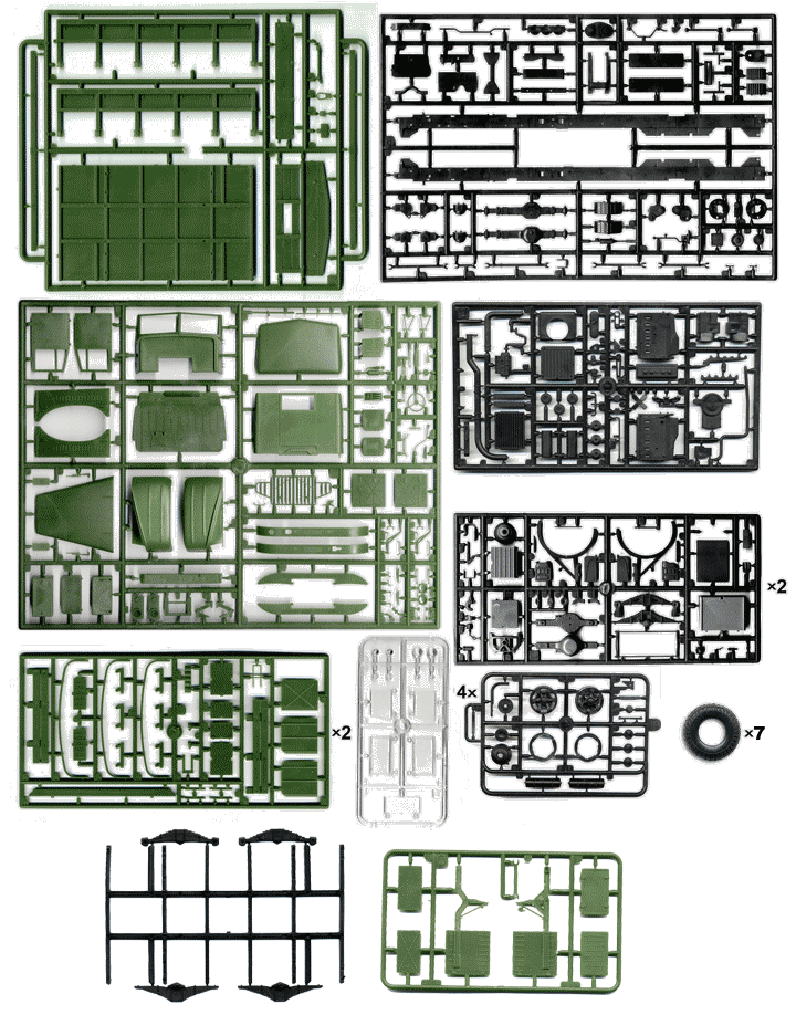 1/35 KrAZ-255B Soviet truck - Hobby Sense
