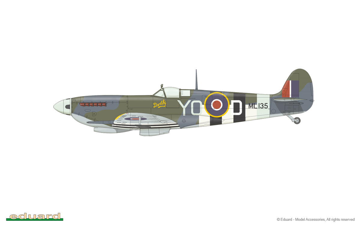 1/48 Spitfire LF Mk IXc Aircraft (Weekend Edition Plastic Kit) - Hobby Sense