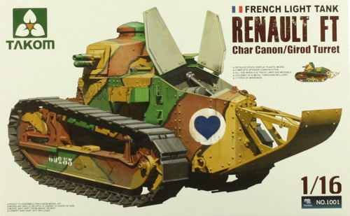 1/16 WWI French Light Tank Renault FT Char Canon/Girod Turret - Hobby Sense