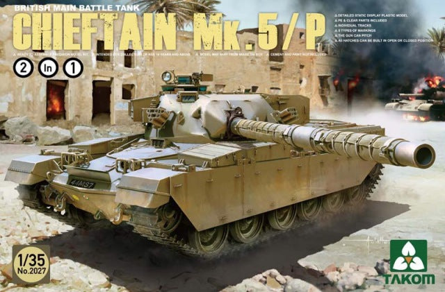 1/35 British Main Battle Tank Chieftain Mk.5/5P - Hobby Sense