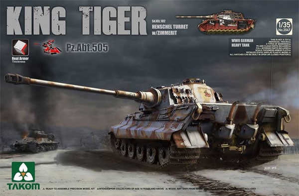 1/35 King Tiger Sd.Kfz.182 Henschel Turret with Zimmerit - Hobby Sense