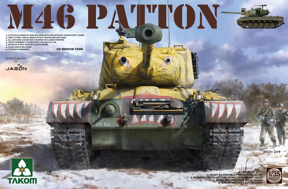 1/35 M46 Patton US Medium Tank - Hobby Sense