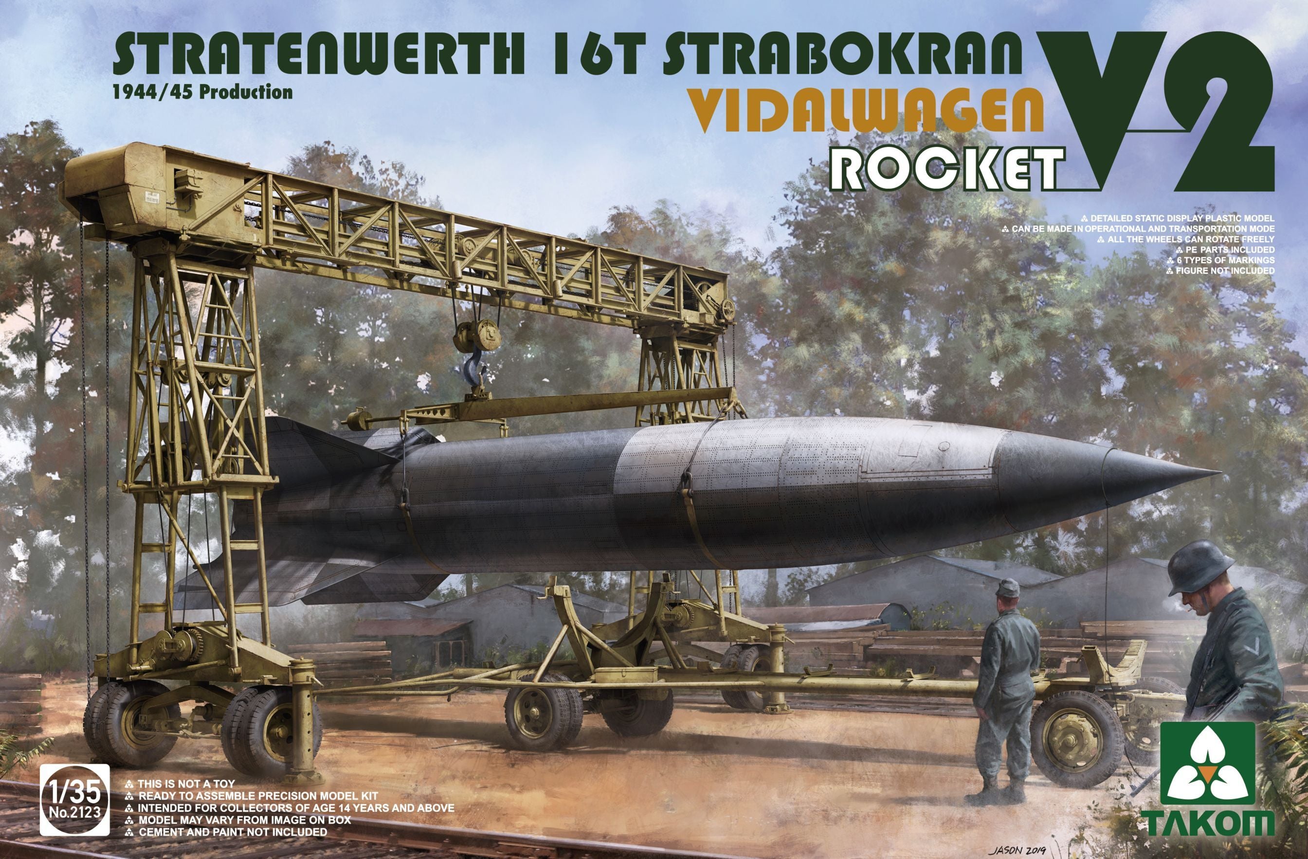 1/35 Stratenwerth 16T Strabokran Vidalwagen Rockert V2 - Hobby Sense