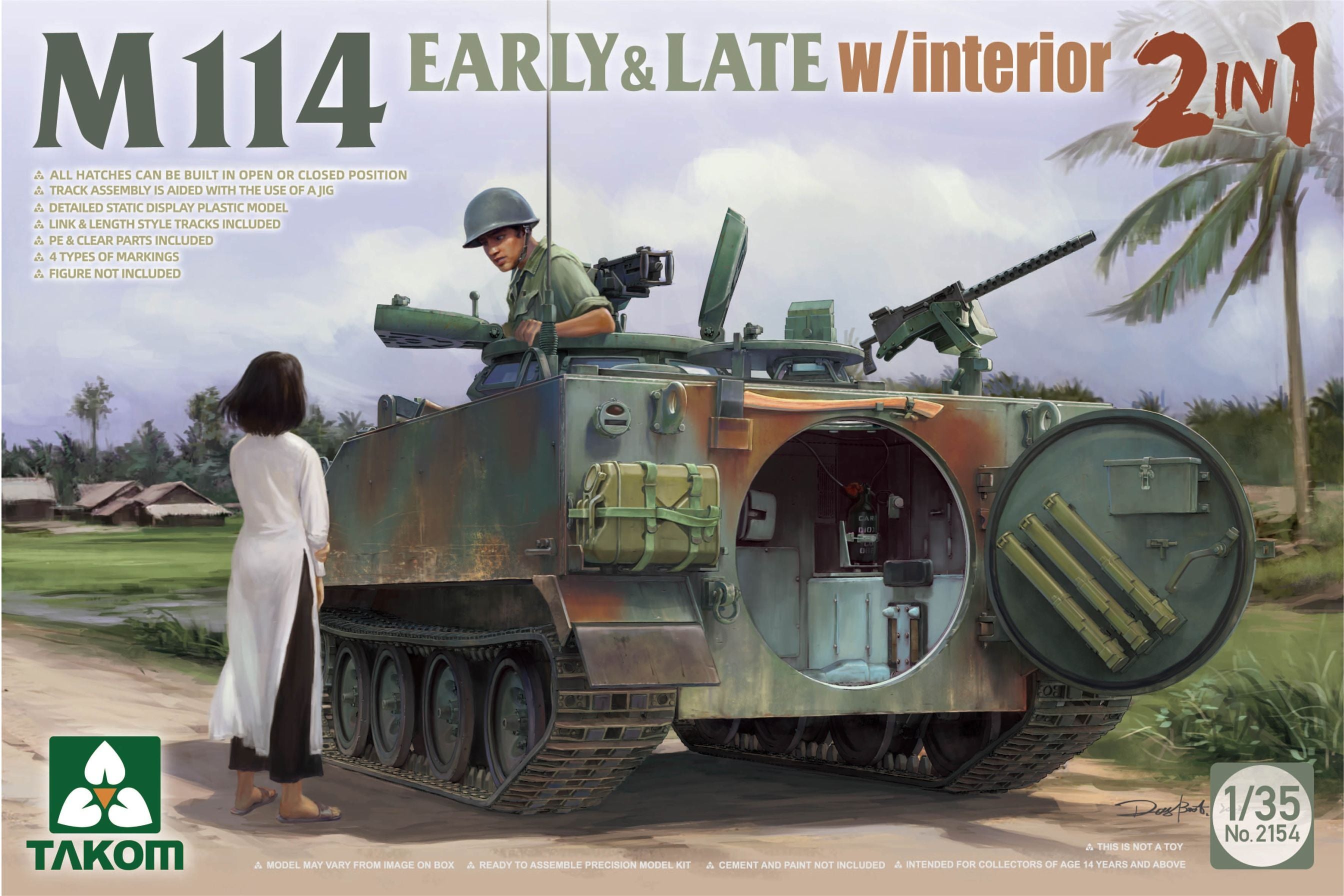 1/35 M114 Early & Late w/interior 2 in 1 - Hobby Sense
