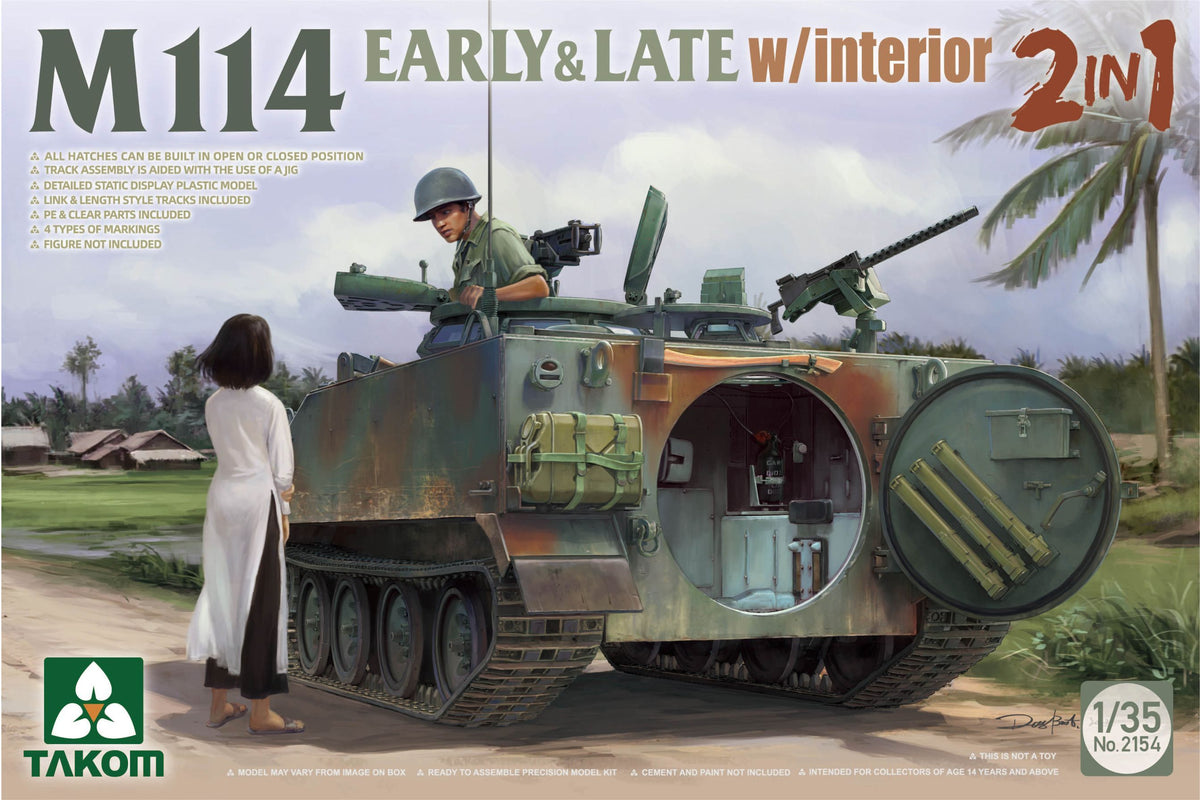 1/35 M114 Early & Late w/interior 2 in 1 - Hobby Sense