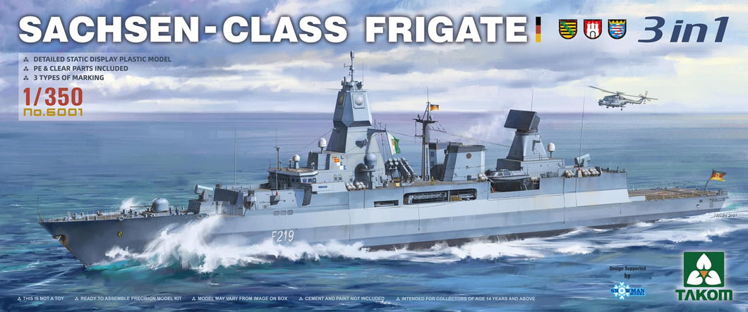 1/350 Sachsen Class Frigate - Hobby Sense