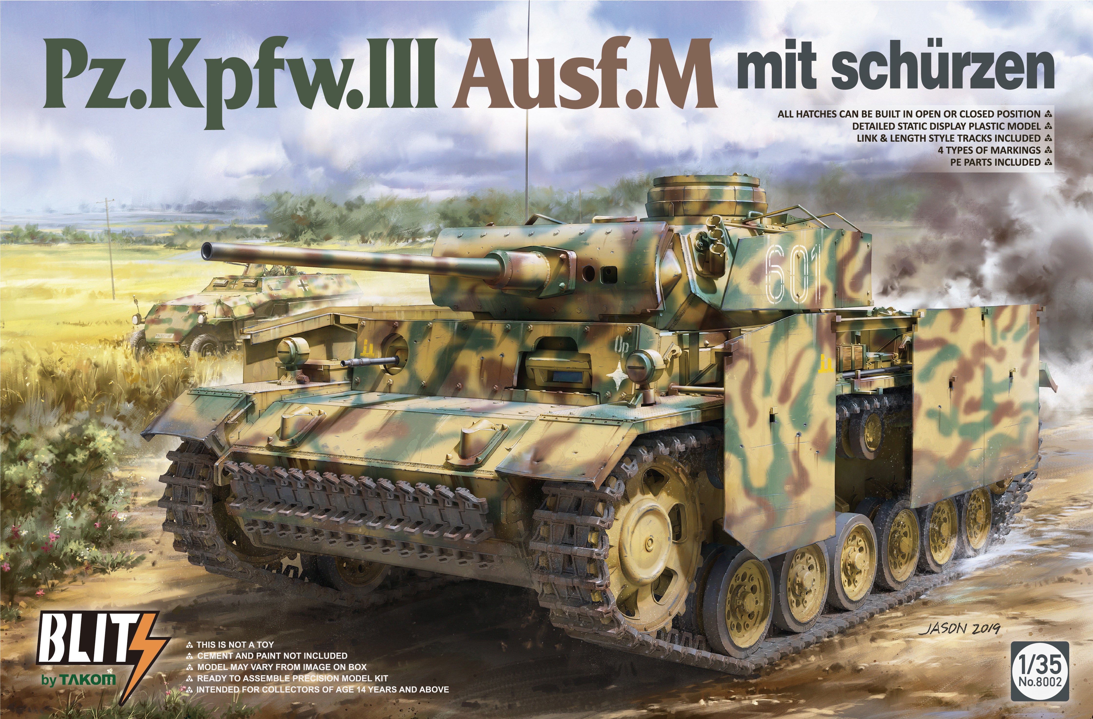 1/35 Pz.Kpfw.III Ausf.M Mit Schurzen - Hobby Sense