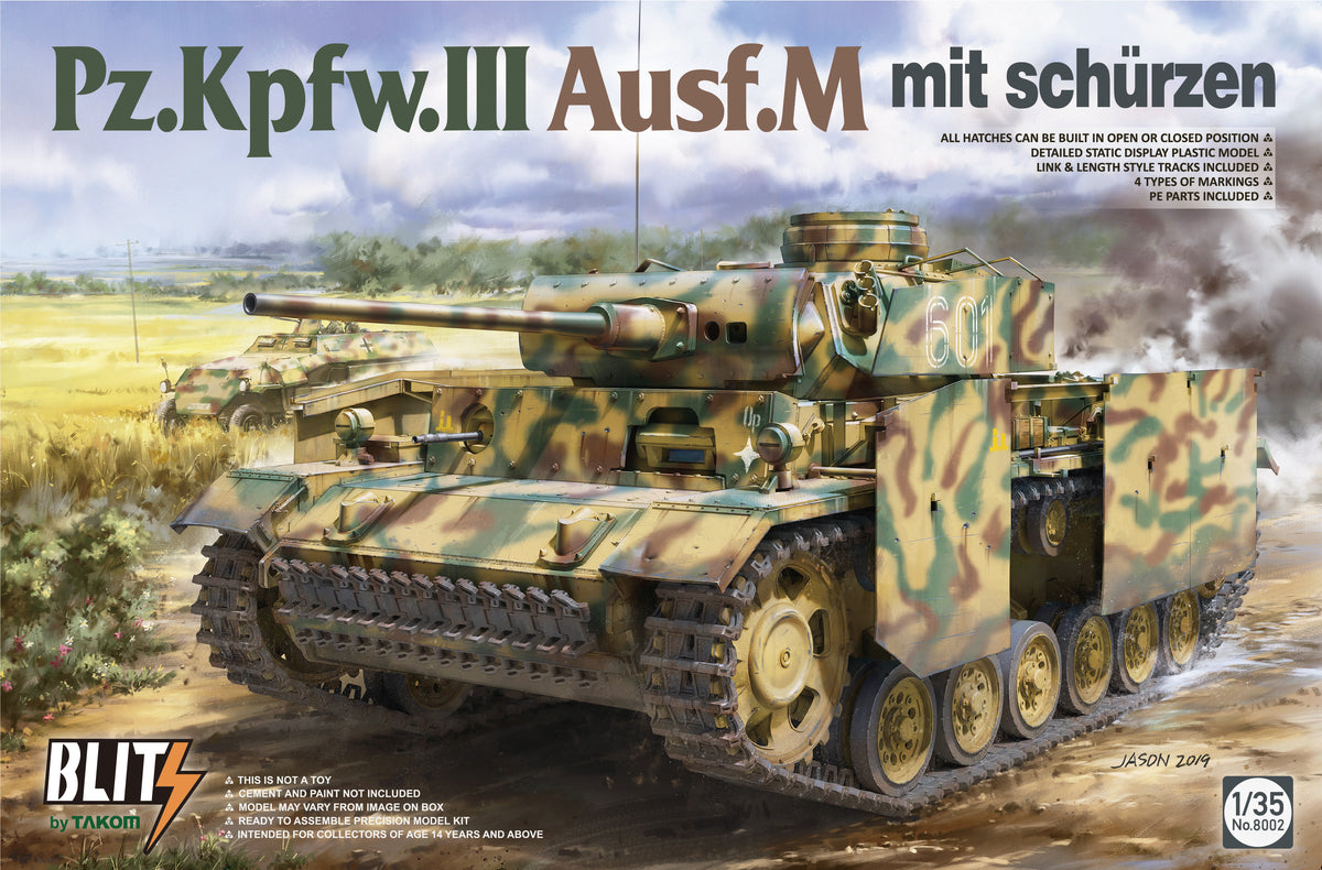 1/35 Pz.Kpfw.III Ausf.M Mit Schurzen - Hobby Sense