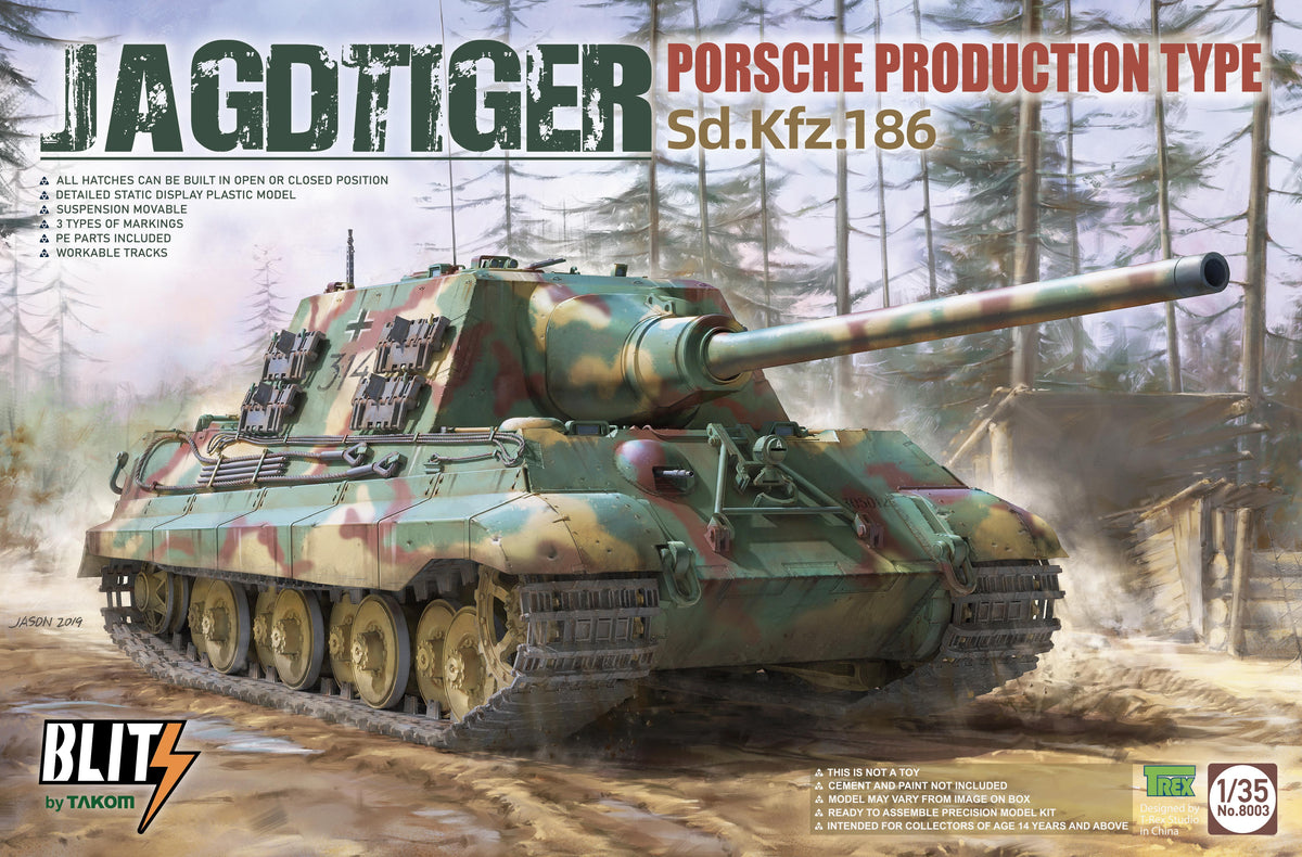 1/35 Jagdtiger Porsche Production Type Sd.Kfz.186 - Hobby Sense