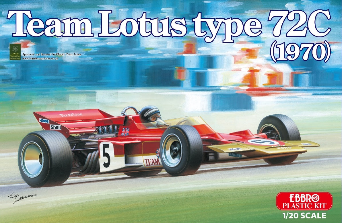 1/20 1970 Lotus Type 72C Team Lotus F1 Race Car