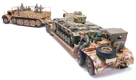 1/35 German 18 ton Heavy Halftrack Famo and Tank Transporter - Hobby Sense