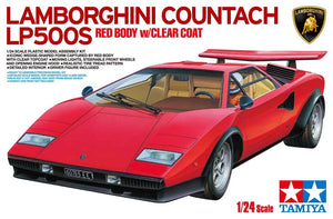 1/24 Lamborghini Countach LP500S, Red Body with Clear Coat - Hobby Sense