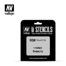 Selection of Vallejo Hobby Stencils - Hobby Sense