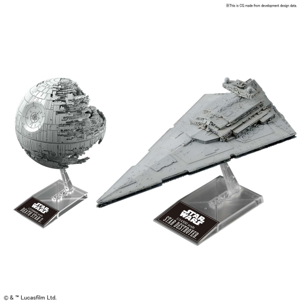 1/2,700,000 Death Star II & 1/14,500 Star Destoryer, Star Wars - Hobby Sense
