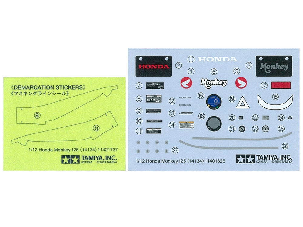 1/12 Honda Monkey 125 - Hobby Sense
