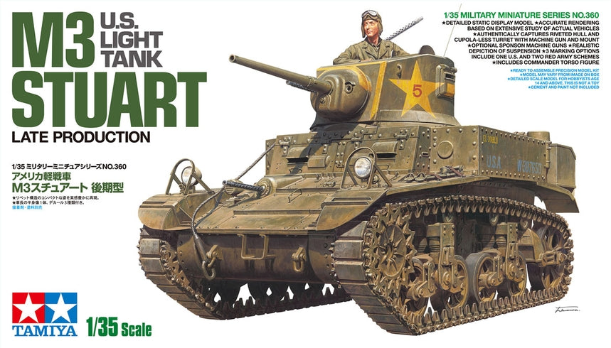 1/35 US Light Tank M3 Stuart Late Prod. - Hobby Sense