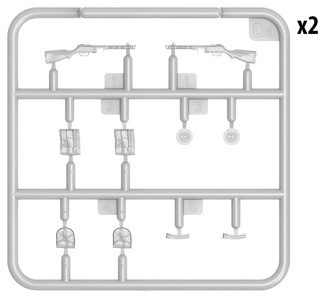 1/35 Soviet Infantry Tank Riders Set 1 - Hobby Sense