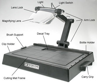 Work Station with Magnifying Lens - Hobby Sense