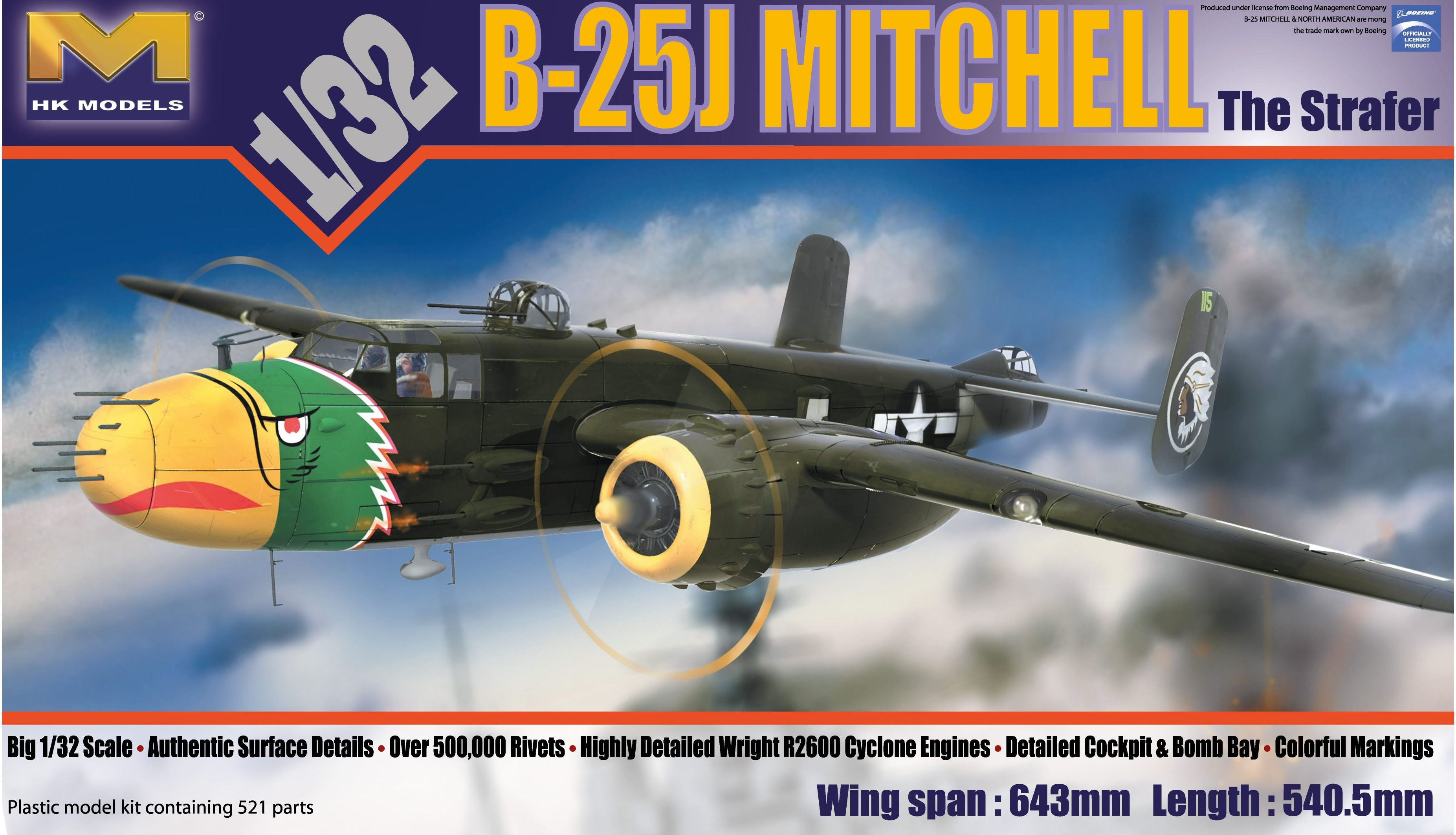 1/32 B25J Mitchell The Strafer - Hobby Sense
