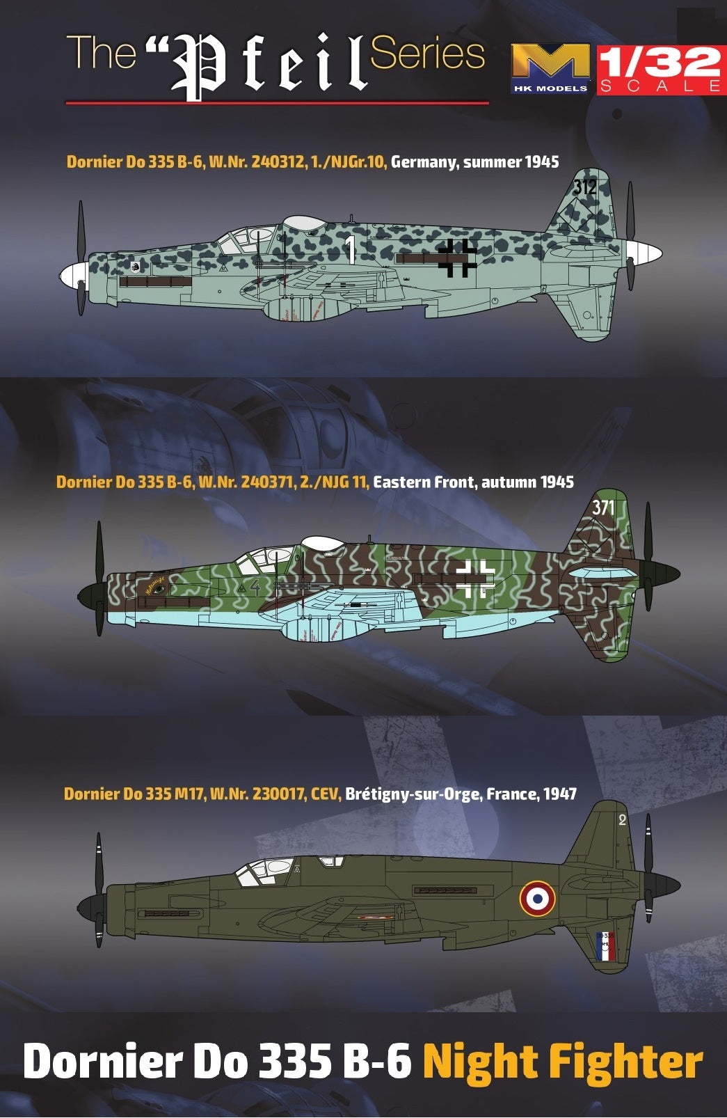 1/32 Dornier Do 335 B6 Night Fighter - Hobby Sense