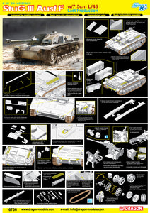 StuG III Ausf F Tank w/7.5cm L/48 Gun Last Production - Hobby Sense