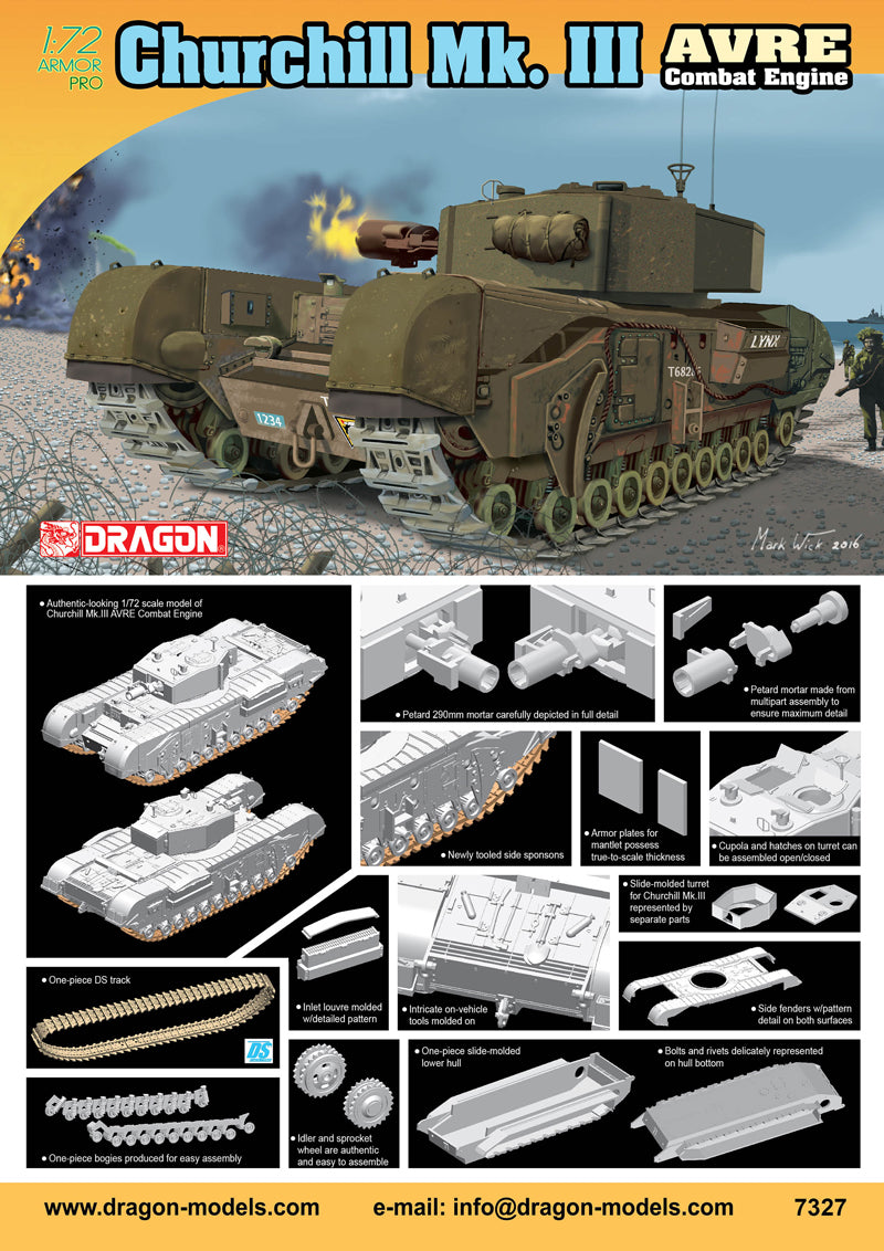 Churchill Mk III AVRE Tank - Hobby Sense