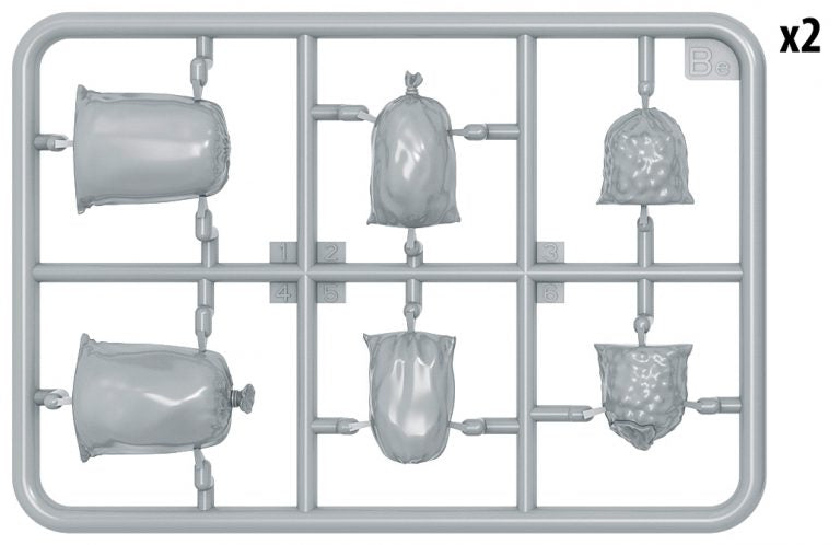 1/35 British Rucksacks, Bags & Folded Canvas WW2 - Hobby Sense