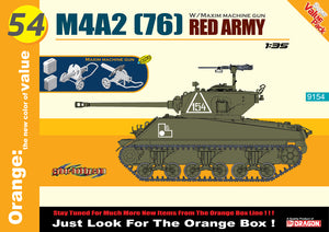 M4A2 (76) Red Army Tank w/Maxim Machine Gun - Hobby Sense