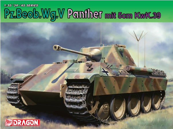 PzBeobWg V Panther Tank w/5cm KwK 39/1 Gun - Hobby Sense
