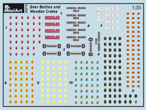 1/35 Beer Bottles & Wooden Crates - Hobby Sense