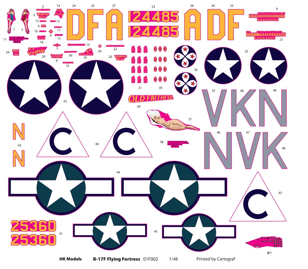 1/48 B17F Flying Fortress - Hobby Sense