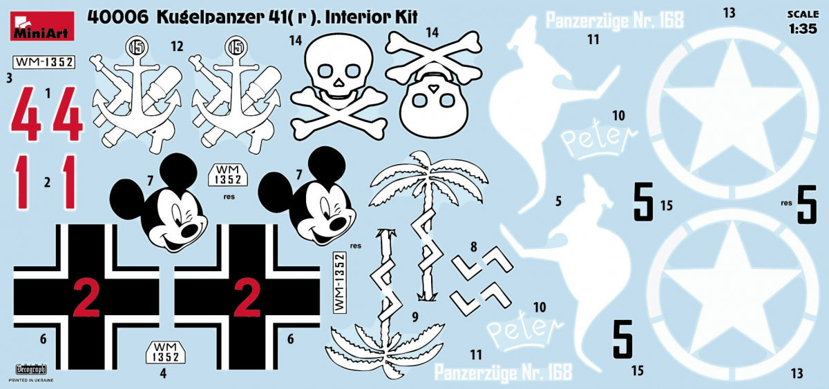 1/35 Kugelpanzer 41 (r), Interior Kit - Hobby Sense