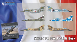1/72 Mirage F.1 Duo Pack & Book - Hobby Sense